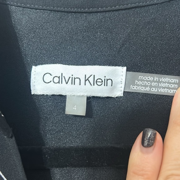 Calvin Klein Illusion Monogram Maxi Shirt Dress Size 4 - Picture 5 of 7